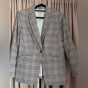 Talbots Multicolor Plaid Blazer
